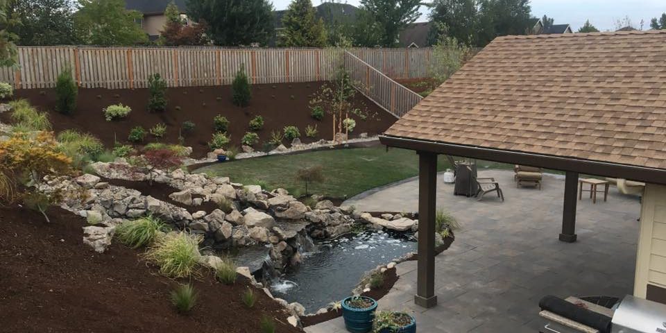 spring landscaping and hardscape projects-hardscape excellence- outdoor living and hardscapes-landscape contractors in vancouver WA-landscape employment- Vancouver Washington- outdoor living- backyard landscaping-paver patio- pond-Fall Landscaping