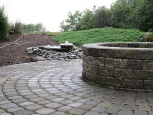 paver patios- water features- fire pit-
