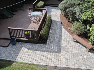 paver patio- outdoor living space-