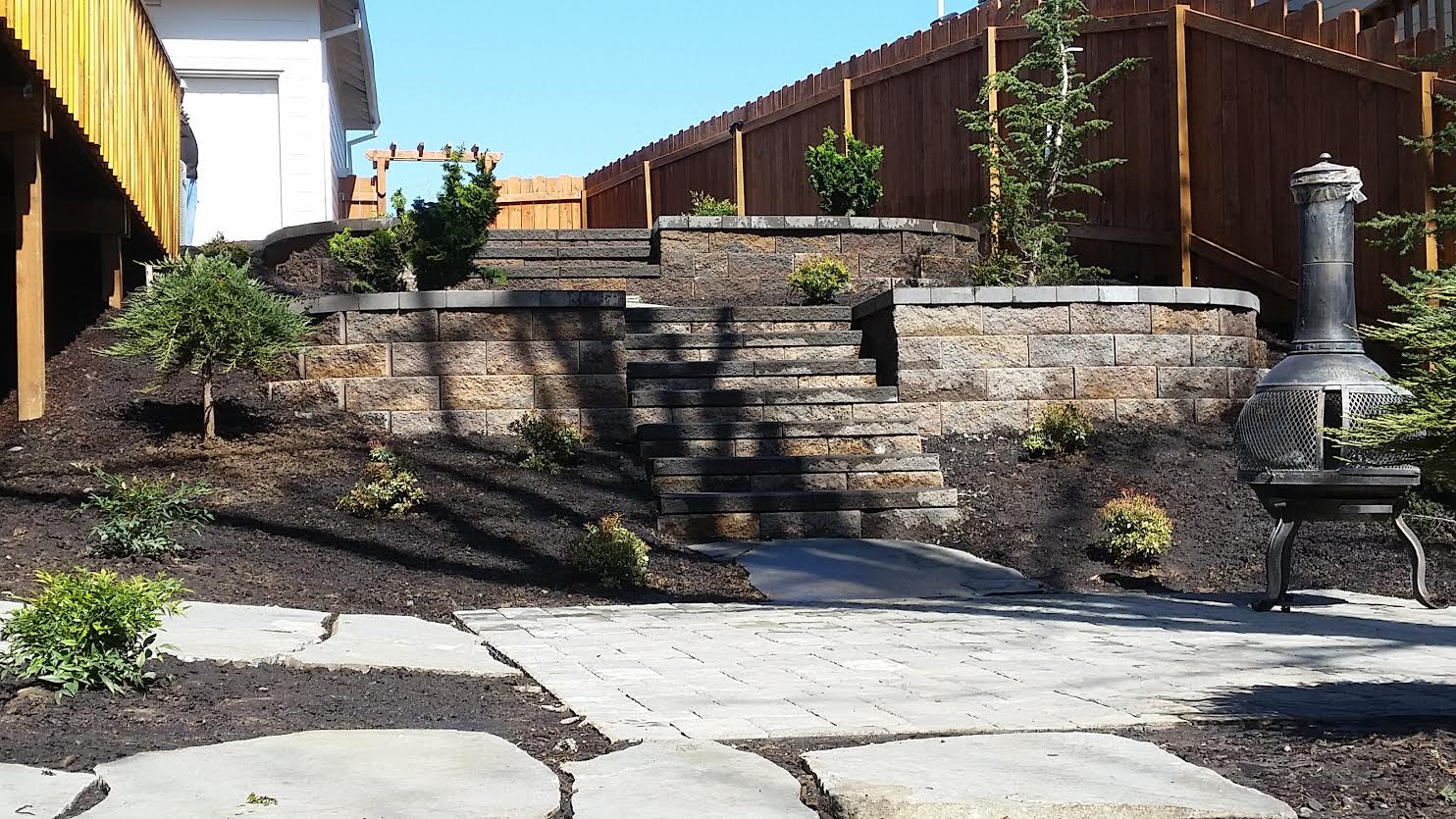 -hardscapes -landscaping- pavers- retaining walls.