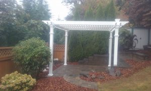 garden retreat- paver patio- retaining wall